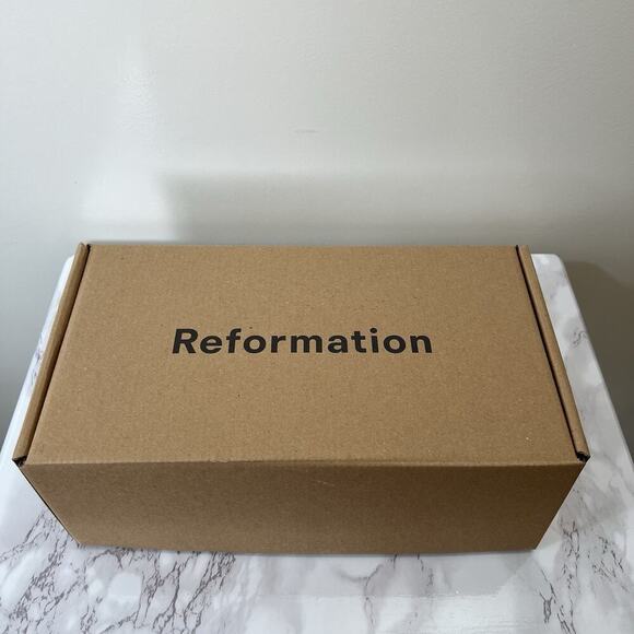 Reformation Womens Mariella Mary Jane Ballet Flats Size 5.5 Black White Minimal - Picture 13 of 15